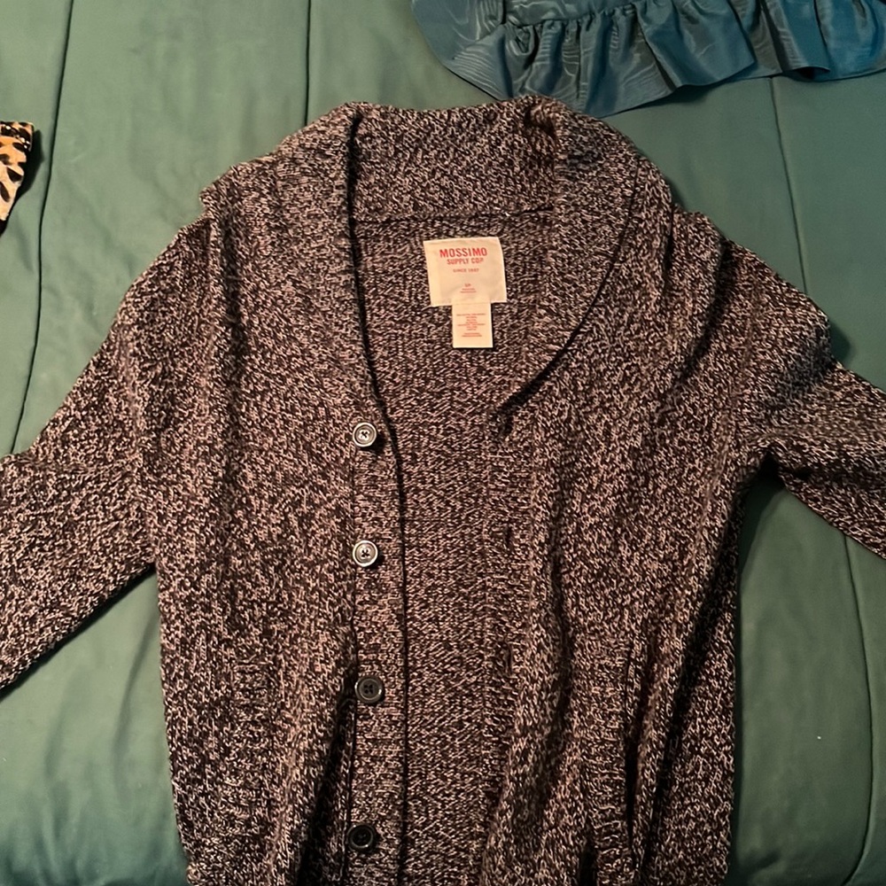 Gray cardigan